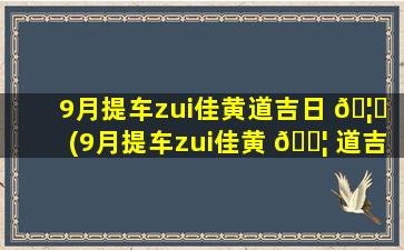9月提车zui
佳黄道吉日 🦁 (9月提车zui
佳黄 🐦 道吉日查询2023年)